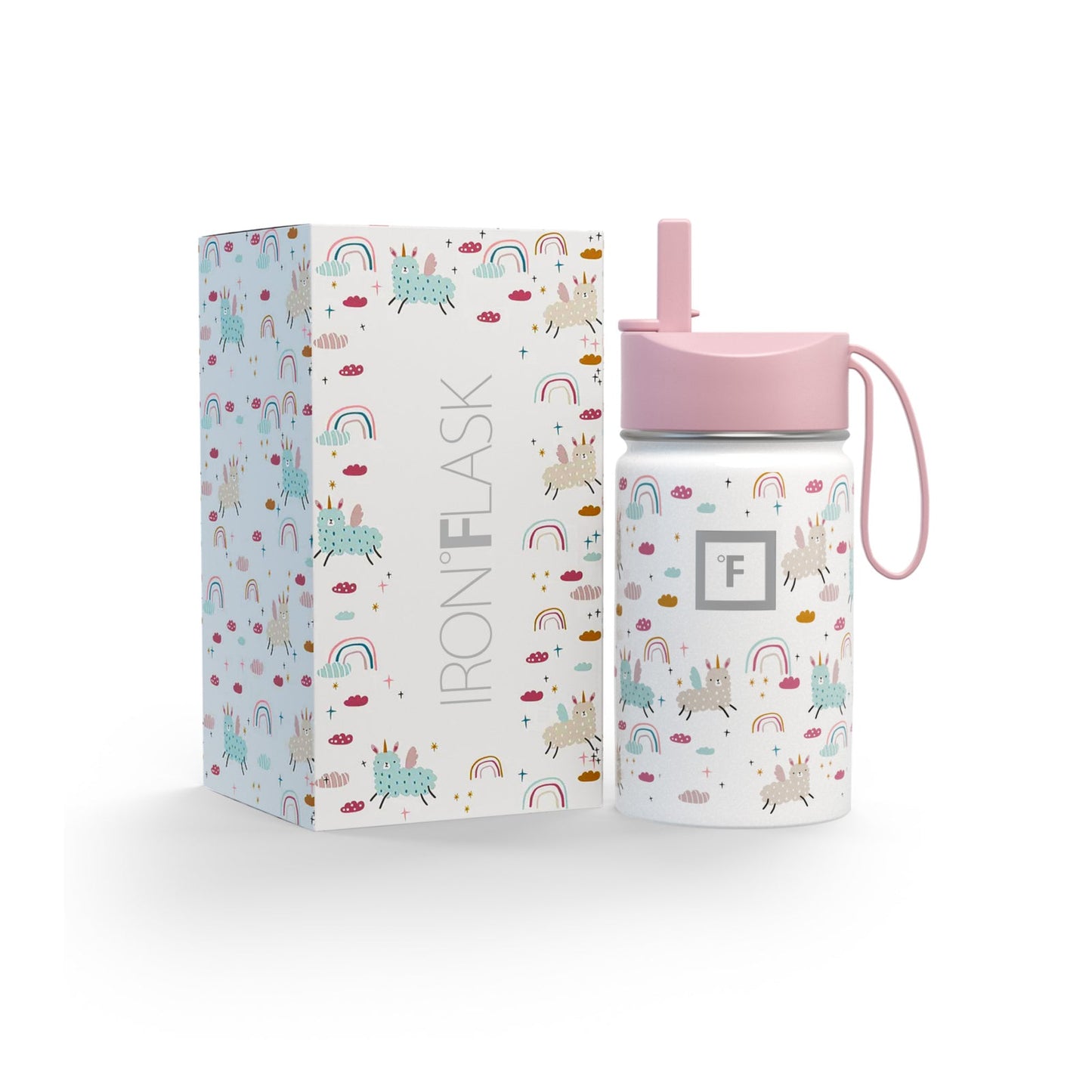 kids-water-bottle-n9 KC10ozBOXLOOK_LlamaRainbows.jpg